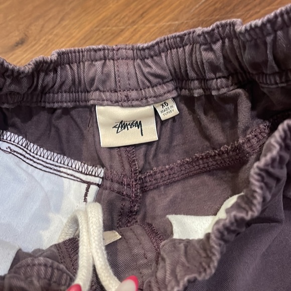 Stussy BEACH PANT BRUSHED COTTON - XS Wine color - Unisex - Picture 4 of 8